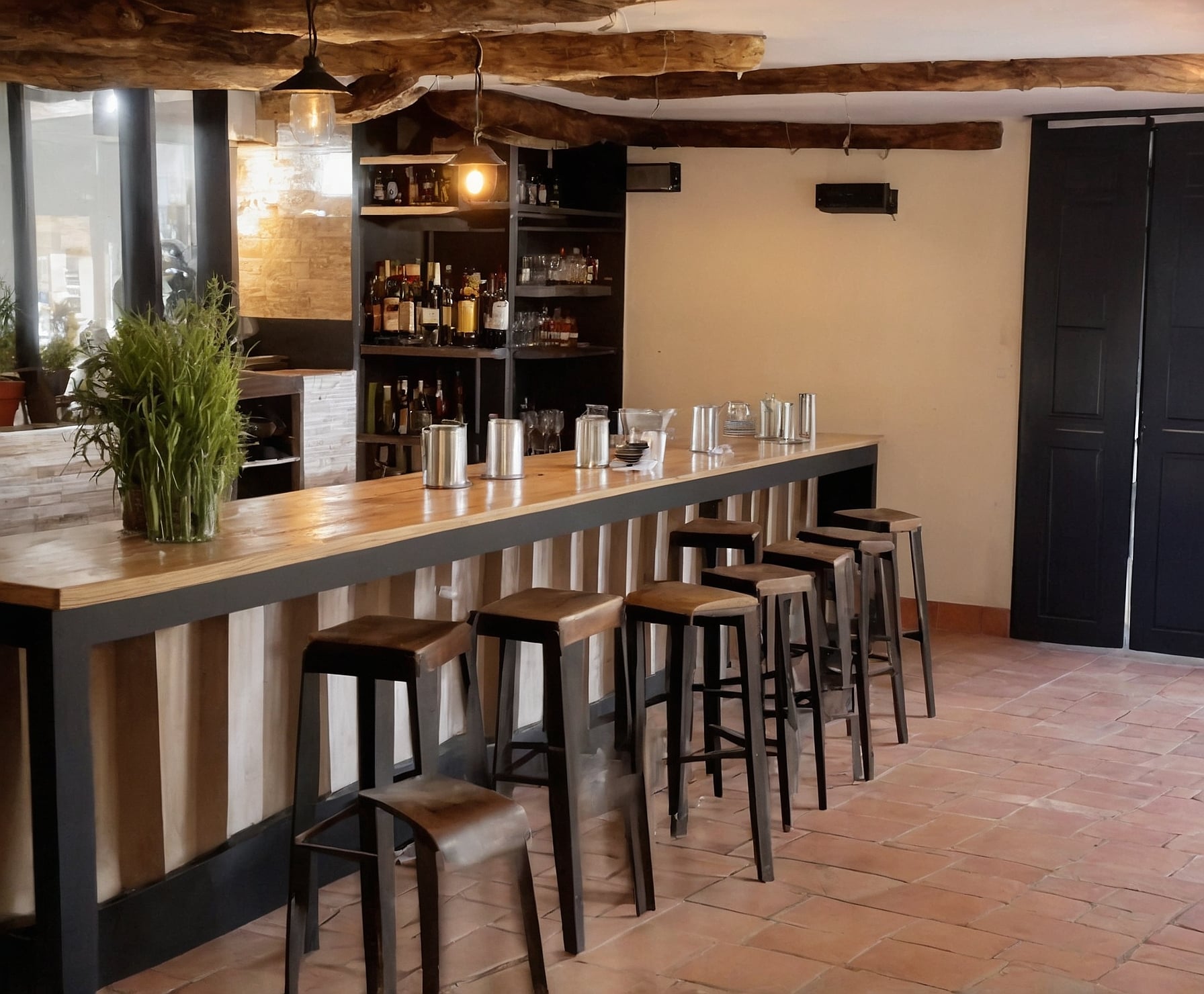 Transformación de bar en rincón acogedor de pueblo