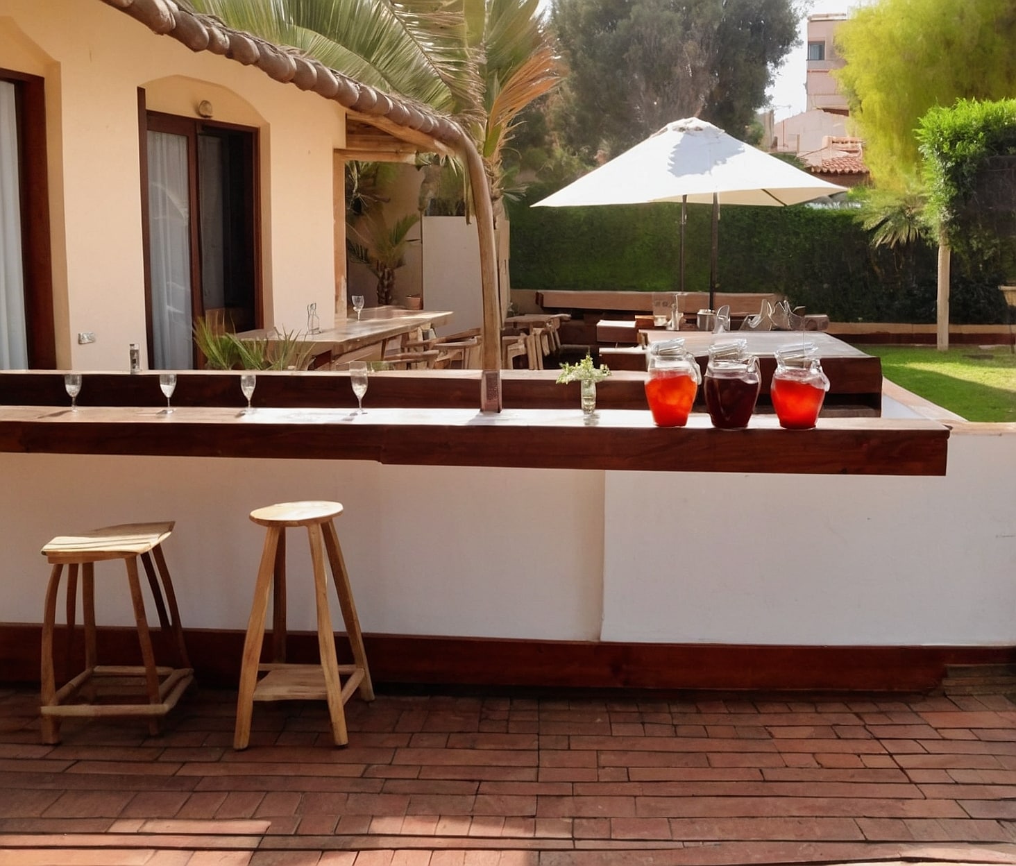Terraza o exterior del local