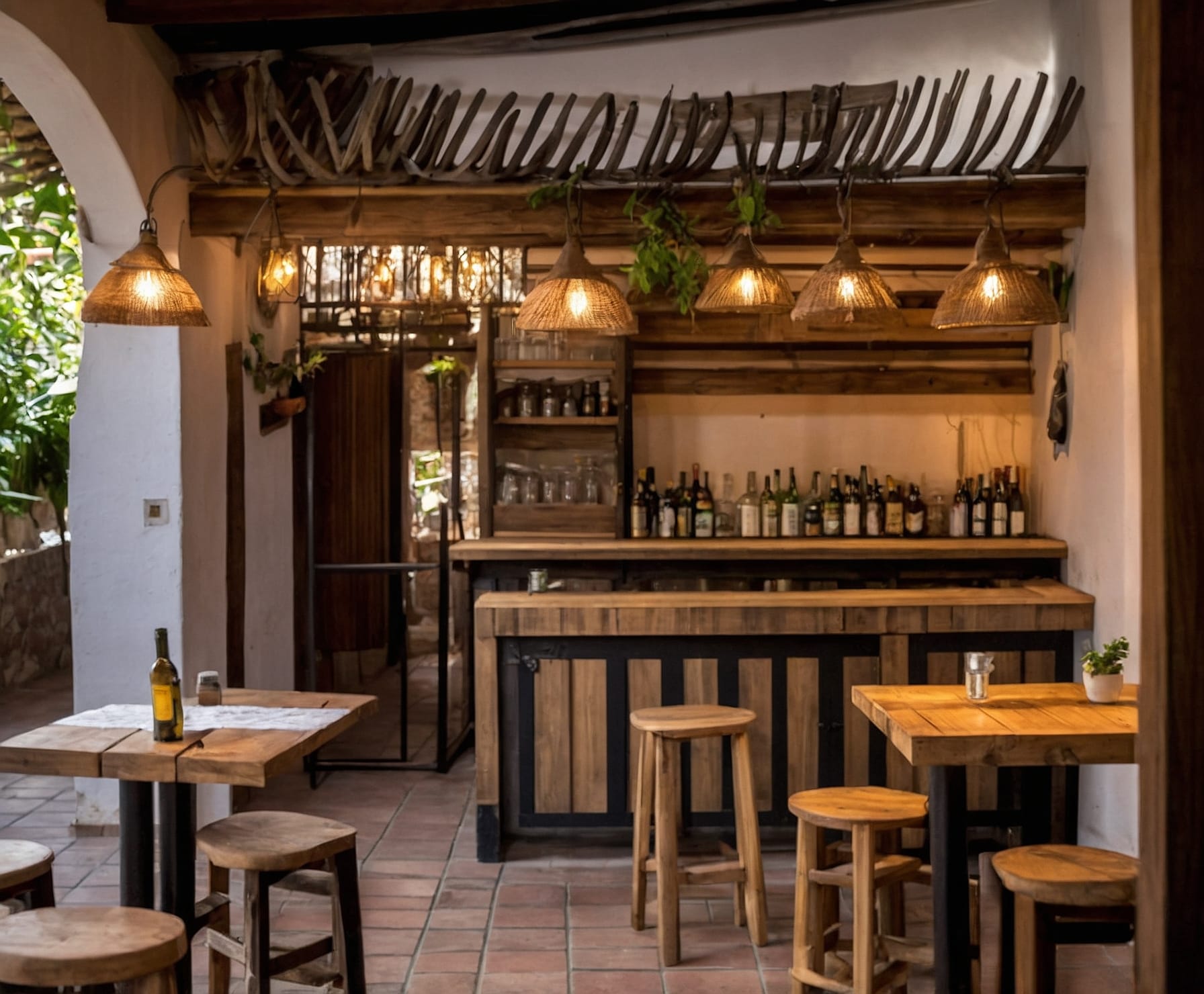 Asador acogedor con ambiente cálido y confortable